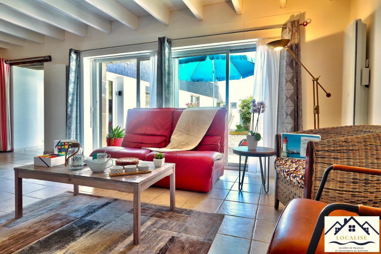 Localise - M3A La Maison Du Pecheur Au Guilvinec - Chambres Vue Mer - A 20M De La Mer Situee A La Pointe De Men Meur - Tout A Pied, Plage, Port, Centre, Commerces, Marche - Wifi Inclus - Linge De Lit Inclus - Jardin Clos - En Option , Menage Et Servi 외부 사진